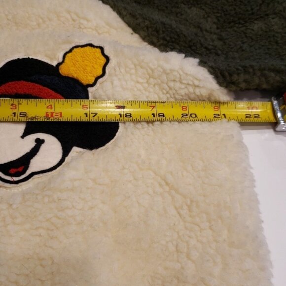 UNBRANDED Mickey Mouse Bomber Jacket Sherpa Ribbed  bottom wrists UNISEX - Picture 9 of 12